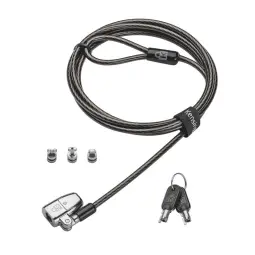 Kensington ClickSafe® 2.0 3-in-1 Keyed Laptop Lock Black