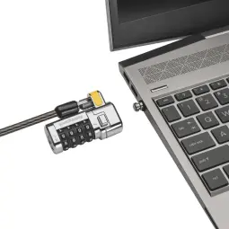 Kensington ClickSafe® 3-in-1 Combination Laptop Lock Black