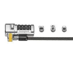 Kensington ClickSafe® 3-in-1 Combination Laptop Lock Black