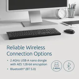 Kensington EQ KM270 Rechargeable Eco-Friendly Desktop Set - Wireless