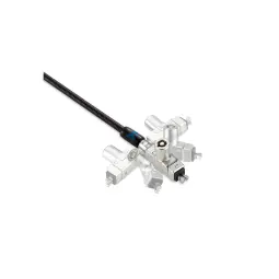 Kensington Slim N17 2.0 Keyed Dual Head Laptop Lock for Wedge-Shaped Slots