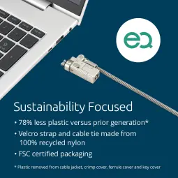 Kensington Slim Nanosaver 2.0 EQ Keyed Laptop Lock