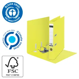Leitz 180° Recycle Lever Arch File YelLow Pack of 10