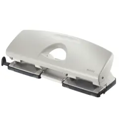 Leitz 4-Hole Punch, 16 Sheet Capacity Grey