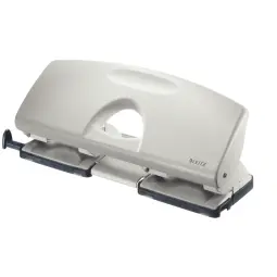 Leitz 4-Hole Punch, 25 Sheet Capacity Grey