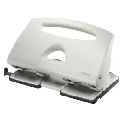 Leitz 4-Hole Punch, 40 Sheet Capacity, Grey