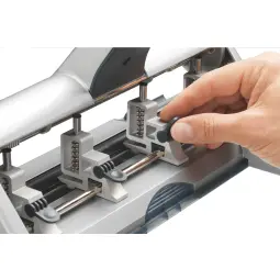 Leitz AKTO Variable Multi Hole Punch, 30 Sheet Capacity, Silver