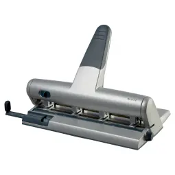 Leitz AKTO Variable Multi Hole Punch, 30 Sheet Capacity, Silver