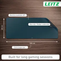 Leitz Extra Large Gaming Mat Dark Grey