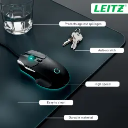 Leitz Extra Large Gaming Mat Dark Grey