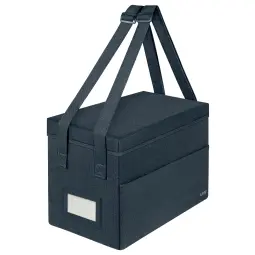 Leitz Fabric Compact Hot Desking Work Bag With Lid Velvet Grey