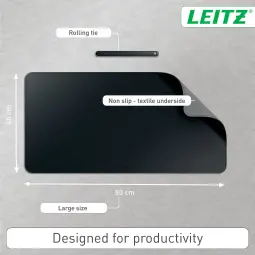 Leitz Large Desk Mat Black