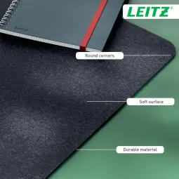 Leitz Large Felt Desk Mat Dark Grey