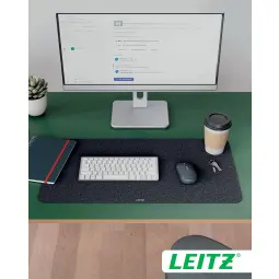 Leitz Large Felt Desk Mat Dark Grey