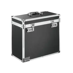 Leitz Lockable Personal On the Move Filing Case, Foolscap Chrome/Black