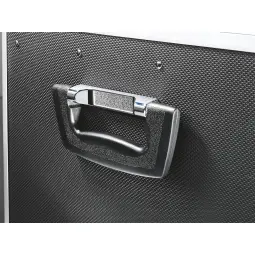 Leitz Lockable Suspension File Chest, A4, Chrome/Black