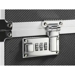 Leitz Lockable Suspension File Chest, A4, Chrome/Black