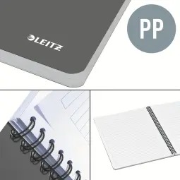 Leitz Notebook Office PP A5 Ruled Blue Pack of 5