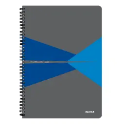 Leitz Office Notebook A4 Squared Wirebound Blue Pack of 5