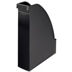 Leitz Plus Magazine File Six Pack of A4 Black