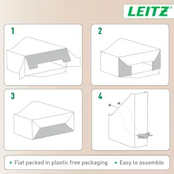 Leitz Puro Magazine File Pack of 2 Beige