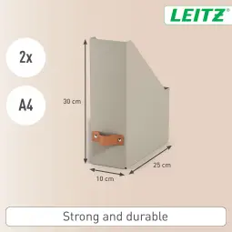 Leitz Puro Magazine File Pack of 2 Beige