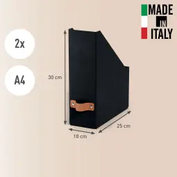 Leitz Puro Magazine File Pack of 2 Black