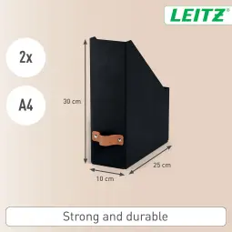 Leitz Puro Magazine File Pack of 2 Black