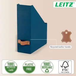 Leitz Puro Magazine File Pack of 2 Dark Blue