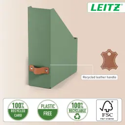 Leitz Puro Magazine File Pack of 2 Green