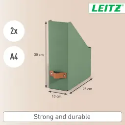 Leitz Puro Magazine File Pack of 2 Green