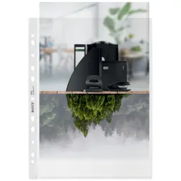 Leitz Recycle A4 Pocket Dispenser Clear Pack of 40