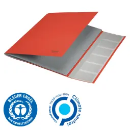 Leitz Recycle Card Divider Book Pack of 6 Red