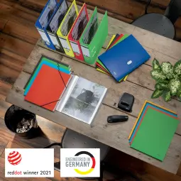 Leitz Recycle Card Divider Book Pack of 6 Red