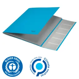 Leitz Recycle Card Divider Book Pak of 6 Blue