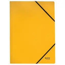 Leitz Recycle Card Folder With Elastic Band YelLow Pack of 10