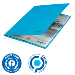 Leitz Recycle Card Folder With Elastic Bands Blue Pack of 0