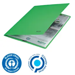 Leitz Recycle Card Folder With Elastic Bands Green Pack of 10