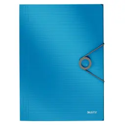 Leitz SoLid 3-Flap Folder Blue Pack of 10 Polypropylene