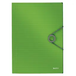 Leitz SoLid 3-Flap Folder Light Green Pack of 10 Polypropylene