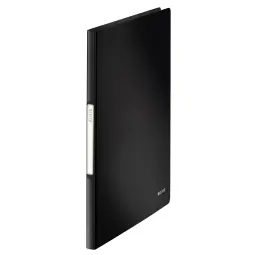 Leitz SoLid PP Display Book Black 20 Pocket Pack of 10