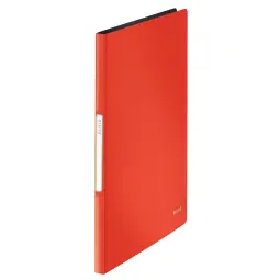 Leitz SoLid PP Display Book Light Red 20 Pocket Pack of 10