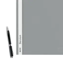 Leitz Standard Plastic Flat File Clear Pack of 25