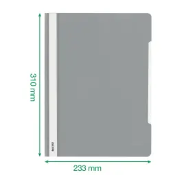 Leitz Standard Plastic Flat File Recycled Plastic Pink Pack of 25