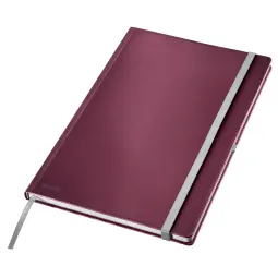 Leitz Style Notebook A4 Ruled  Garnet Red Pack of 5