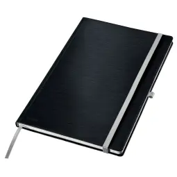 Leitz Style Notebook A4 Ruled Satin Black Pack of 5
