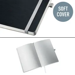 Leitz Style Notebook A5 Plain Softcover Pack of 5