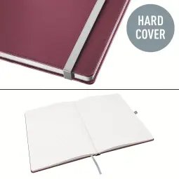 Leitz Style Notebook A5 Ruled Garnet Red Pack of 5
