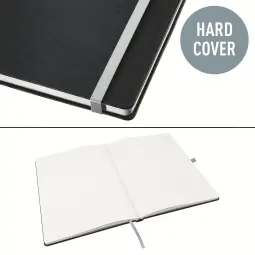 Leitz Style Notebook A5 Ruled With Hardcover Pack of 5 Satin Black