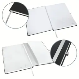 Leitz Style Notebook A5 Ruled With Hardcover Pack of 5 Satin Black